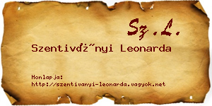 Szentiványi Leonarda névjegykártya